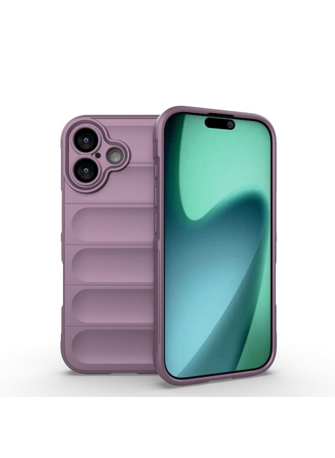 Phantom Shield Silicone Case with Anti-Scratch Soft Microfiber Lining, High Resilience Rubber Full Body Shockproof Cover Compatible with Apple iPhone 17 (Lavender) - Image 1